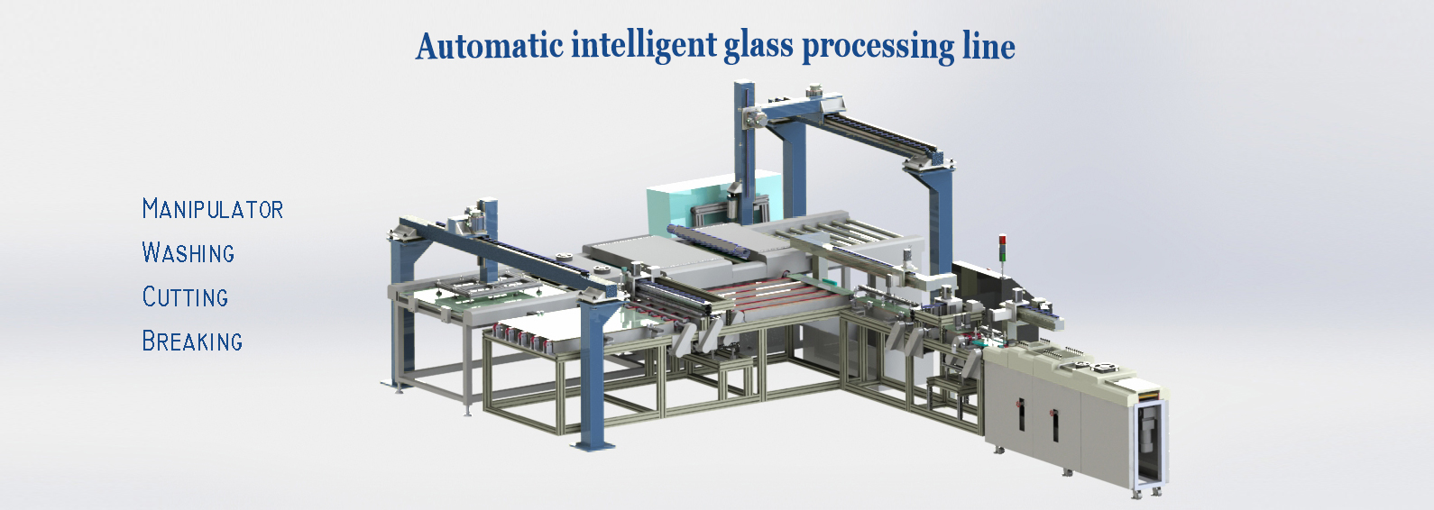High intelligent glass processing line