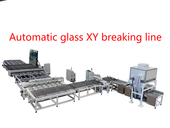 Automatic glass breaking line