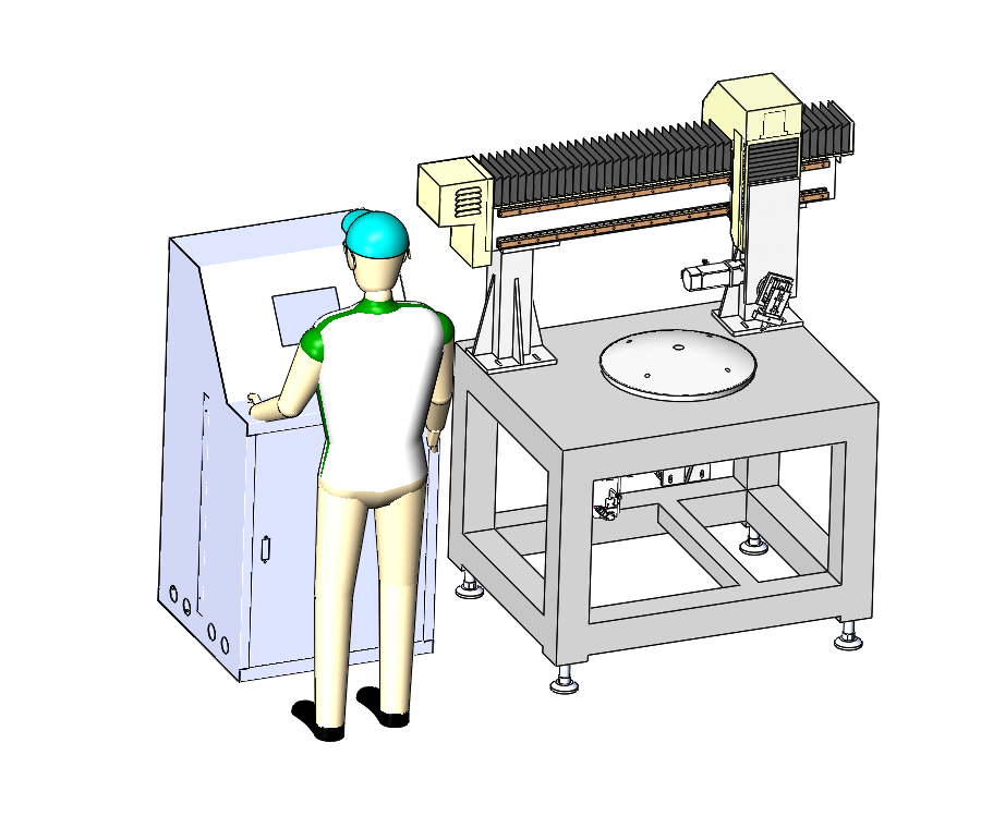 Car mirror cutting machine-Five-axis curved glass cutting machine